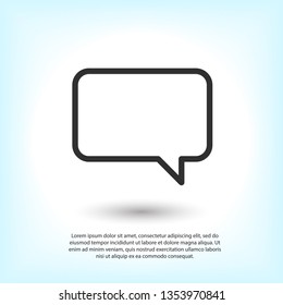 Chat icon. Voice speech bubble vector icon. Messages icon. Communicate symbol. Dialogue of people