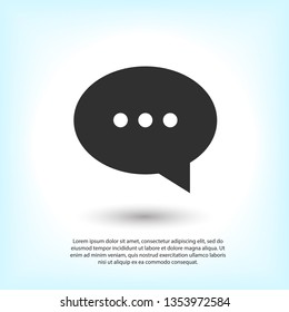Chat icon. Voice speech bubble vector icon. Messages icon. Communicate symbol. Dialogue of people