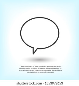 Chat icon. Voice speech bubble vector icon. Messages icon. Communicate symbol. Dialogue of people