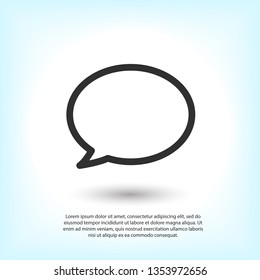 Chat icon. Voice speech bubble vector icon. Messages icon. Communicate symbol. Dialogue of people