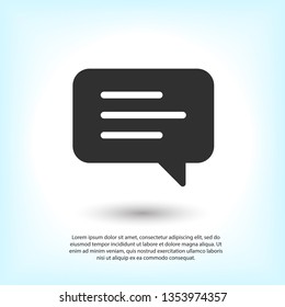 Chat icon. Voice speech bubble vector icon. Messages icon. Communicate symbol. Dialogue of people