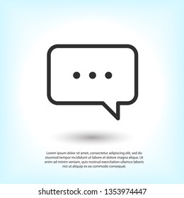 Chat icon. Voice speech bubble vector icon. Messages icon. Communicate symbol. Dialogue of people
