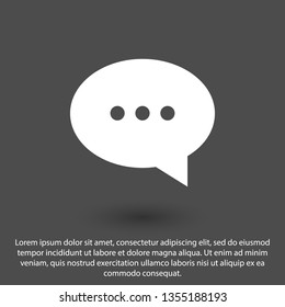 Chat icon. Voice speech bubble vector icon. Messages icon. Communicate symbol. Dialogue of people