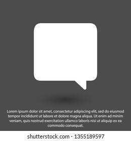 Chat icon. Voice speech bubble vector icon. Messages icon. Communicate symbol. Dialogue of people