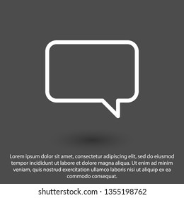 Chat icon. Voice speech bubble vector icon. Messages icon. Communicate symbol. Dialogue of people
