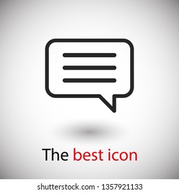 Chat icon. Voice speech bubble vector icon. Messages icon. Communicate symbol. Dialogue of people