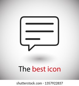 Chat icon. Voice speech bubble vector icon. Messages icon. Communicate symbol. Dialogue of people