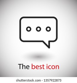 Chat icon. Voice speech bubble vector icon. Messages icon. Communicate symbol. Dialogue of people