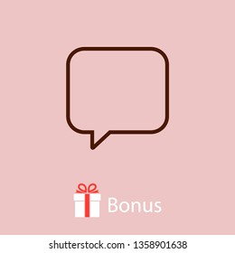 Chat icon. Voice speech bubble vector icon. Messages icon. Communicate symbol. Dialogue of people