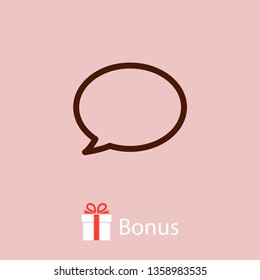 Chat icon. Voice speech bubble vector icon. Messages icon. Communicate symbol. Dialogue of people