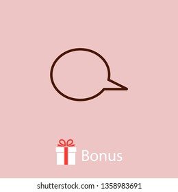Chat icon. Voice speech bubble vector icon. Messages icon. Communicate symbol. Dialogue of people