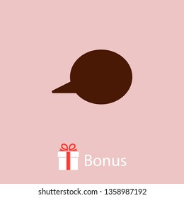 Chat icon. Voice speech bubble vector icon. Messages icon. Communicate symbol. Dialogue of people