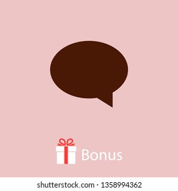 Chat icon. Voice speech bubble vector icon. Messages icon. Communicate symbol. Dialogue of people