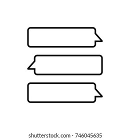 Chat icon. Voice speech bubble vector icon. Messages icon. Communicate symbol. Dialogue of people
