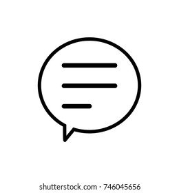Chat icon. Voice speech bubble vector icon. Messages icon. Communicate symbol. Dialogue of people