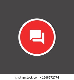 chat icon. web sign