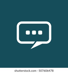 Chat Icon For Websites and Apps. Chatting Logo. Flat Speech Bubbles.
