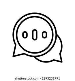 icono de chat para el diseño de tu sitio web, logotipo, aplicación, interfaz de usuario.