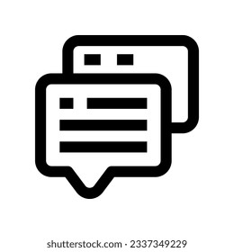 chat icon for your website, mobile, presentation, and logo design.