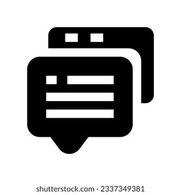 chat icon for your website, mobile, presentation, and logo design.