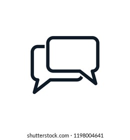Chat icon,chat speech bubble icon,dialogue icon vector logo style