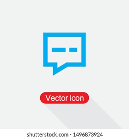 Chat Icon,Message Icon Vector Illustration On Light Background Eps10