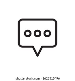 Chat icon,Message vector icon outline style