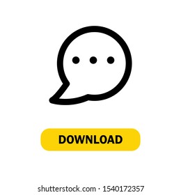 Chat Icons in Line Style for any Purposes.Perfect for website mobile app presentation and any other projects. Suitable for any user interface and user experience