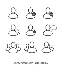 Chat icons set.Vector