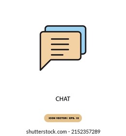 chat icons  symbol vector elements for infographic web