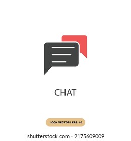 chat icons  symbol vector elements for infographic web