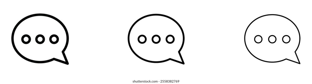 Chat icons in tree different stroke sizes