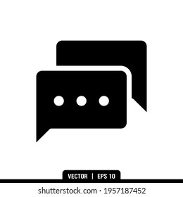 Colección vectorial de iconos de chat, plantilla de logotipo de ilustración en estilo moderno. Idóneo para muchos fines.