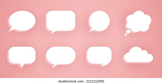 Chat icons vector, colorful message bubble speech icon, conversation chat icon vector illustration