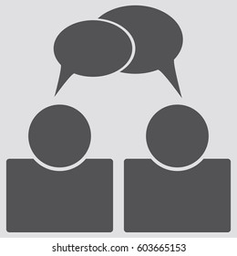 Chat icon,sign,symbol,logo isolated in flat style.Vector illustration.
