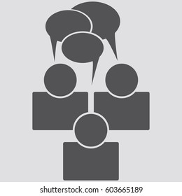 Chat icon,sign,symbol,logo isolated in flat style.Vector illustration.