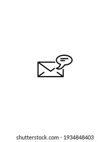 icono de chat,icono de la mejor línea del vector.