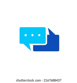 Chat icon,vector logotype. Chatting,talk,conversation and message icon design. Use for app,web and mobile development concept.