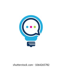 Chat Idea Logo Icon Design