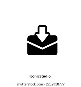 Chat inbox icon silhouettes, message icon for apps and websites.