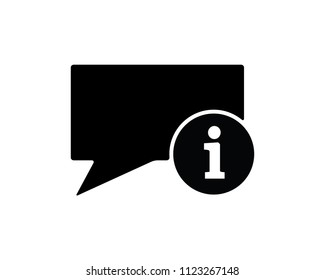 chat information icon design round illustration,glyph style design, designed for web and app