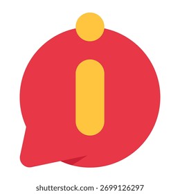 Chat information icon symbolizing message center, help desk, and communication.