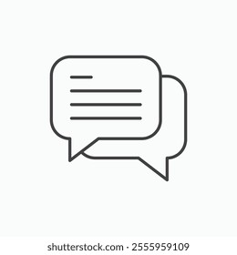 Chat isolated icon. vector illustration.
