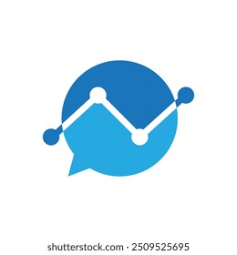 chat lab creative logo design vector