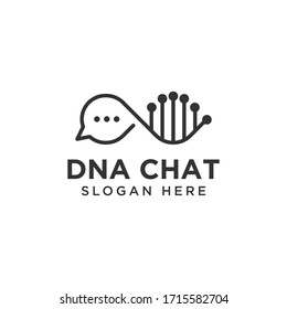 Plantilla de diseño de logotipos de laboratorio de chat