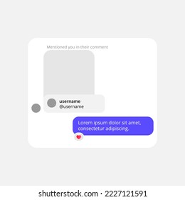 Chat layout for web application. Vector illustration.