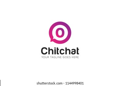 chat letter o logo, icon, symbol