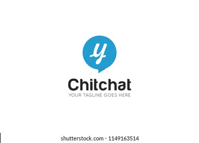 chat letter y logo, icon, symbol