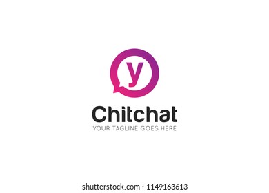 chat letter y logo, icon, symbol