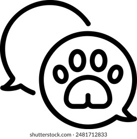 chat line icon illustration vector